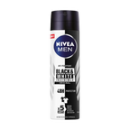 Nivea Men Black and White Invisible Aerosol 150ml, Assorted