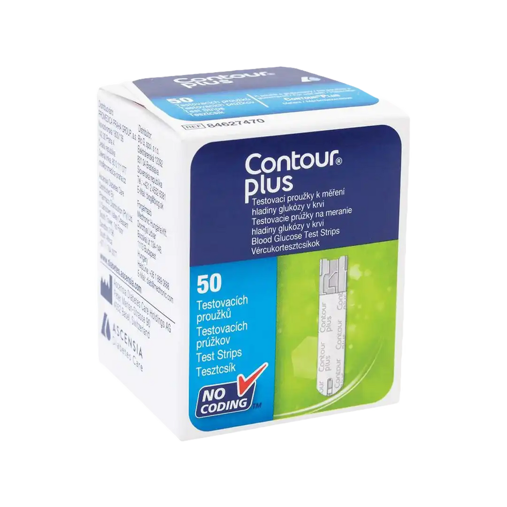 Bayer Contour Plus Strips, 50's
