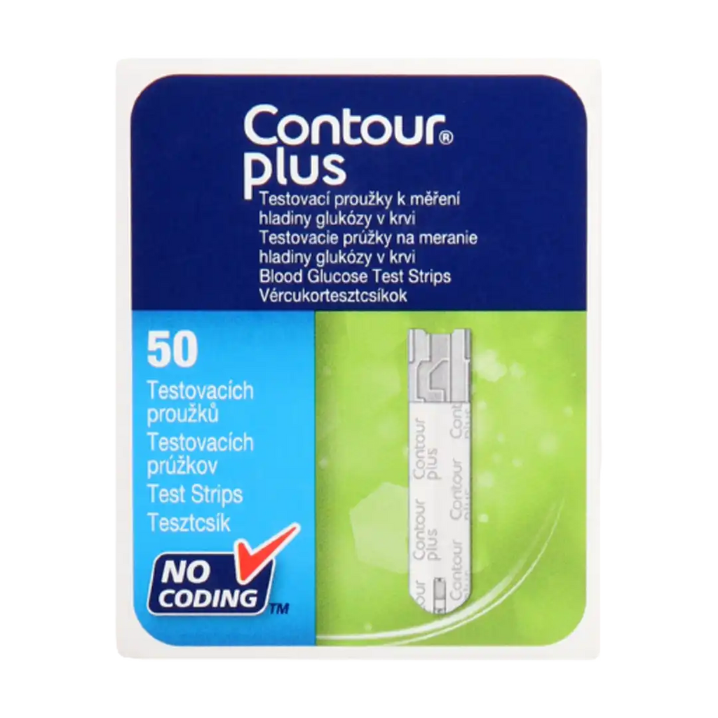 Bayer Contour Plus Strips, 50's