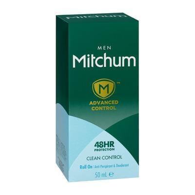 Mitchum Invisible Roll On Men Clean Control, 50ml