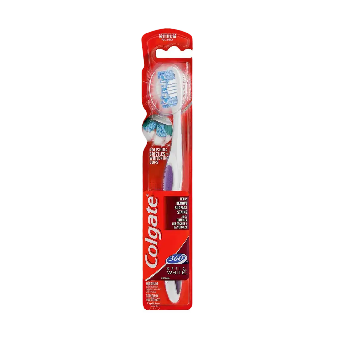 Colgate 360 Optic White Medium Toothbrush