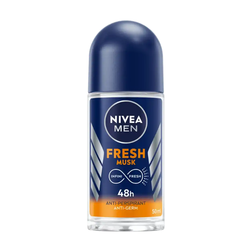 Nivea Men Anti-Perspirant Roll On Assorted, 50ml