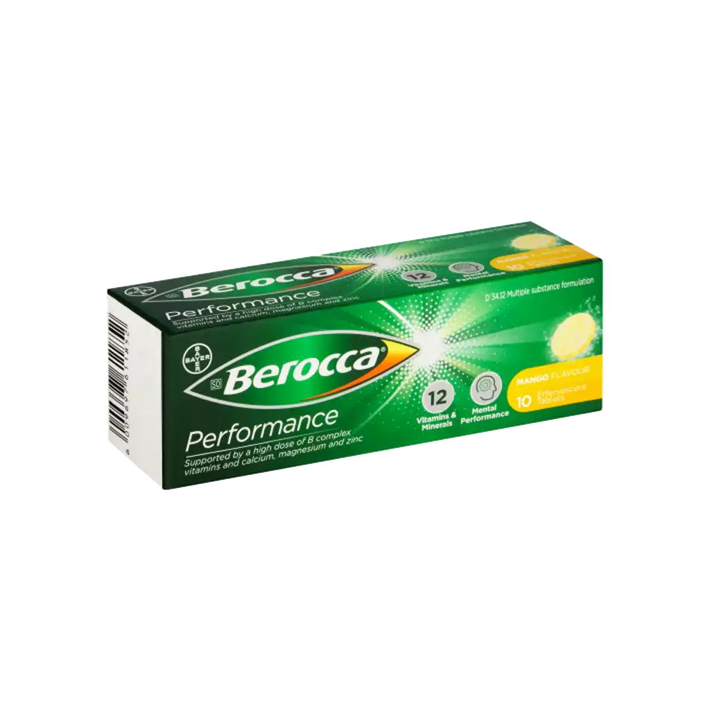 Berocca Mango Effervescent Tablets, 10's