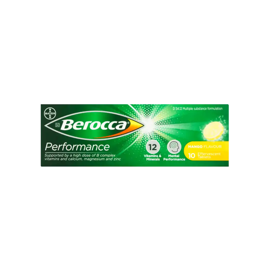 Berocca Mango Effervescent Tablets, 10's