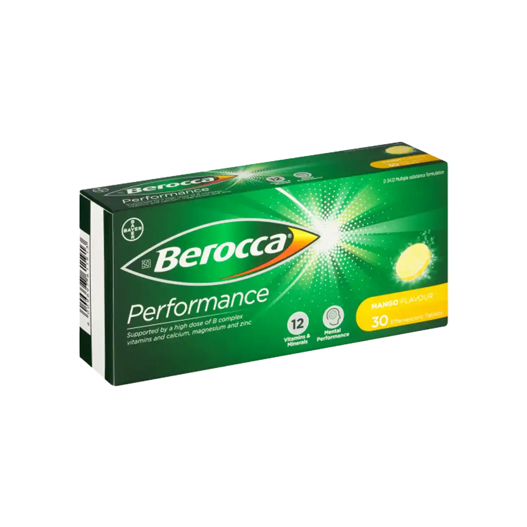 Berocca Performance Effervescent Tablets 30's, Assorted
