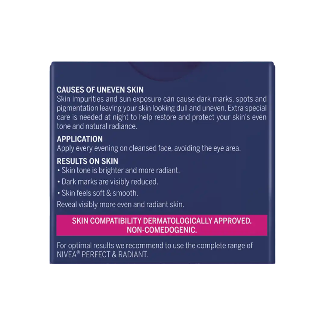 Nivea Perfect & Radiant Facial Night Cream, 50ml