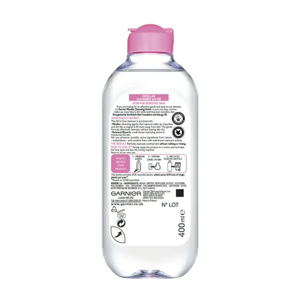 Garnier Sensitive Micellar Cleansing Water, 400ml