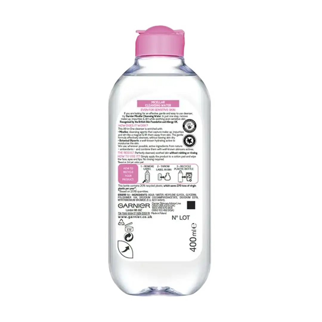 Garnier Sensitive Micellar Cleansing Water, 400ml
