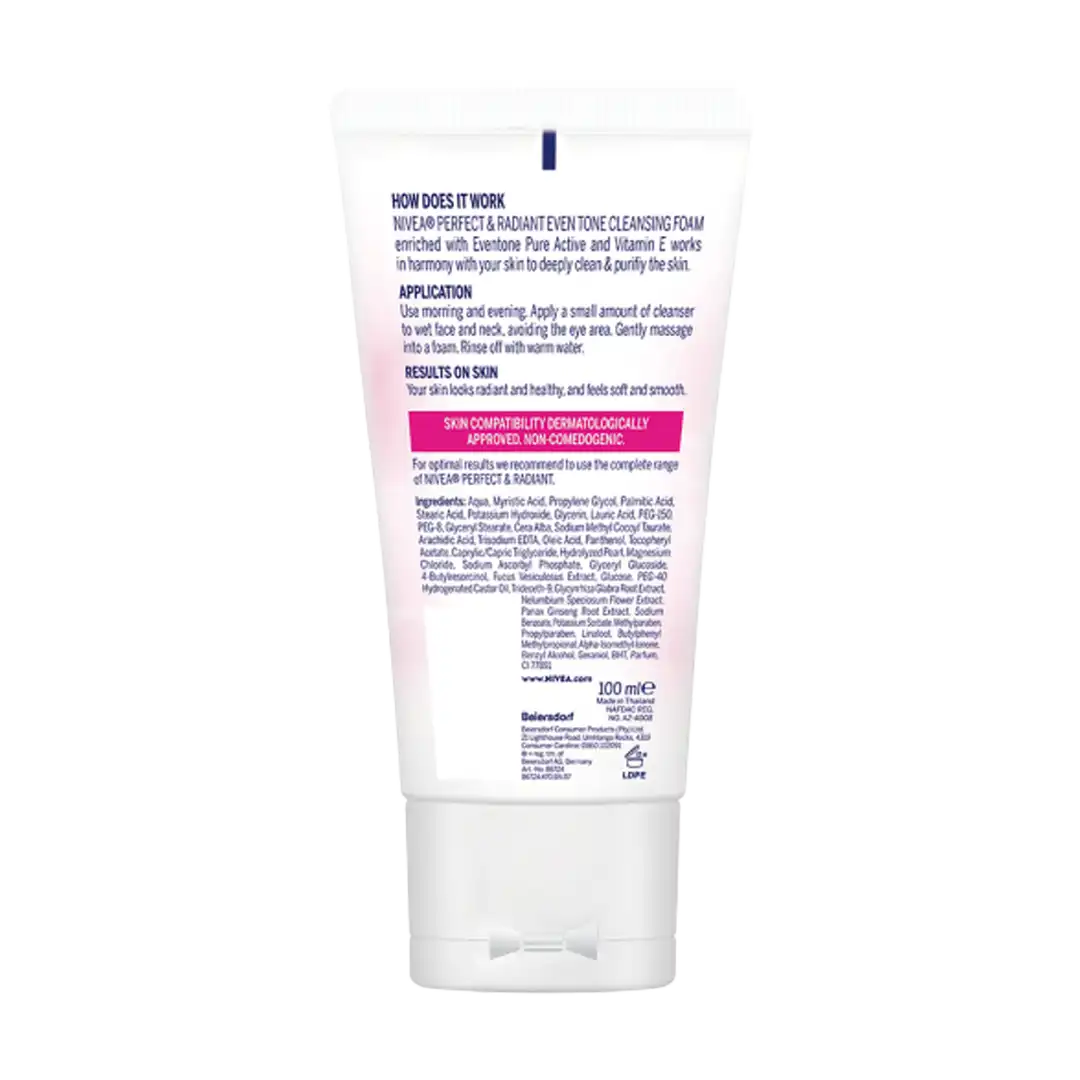 Nivea Perfect & Radiant Cleansing Foam, 100ml