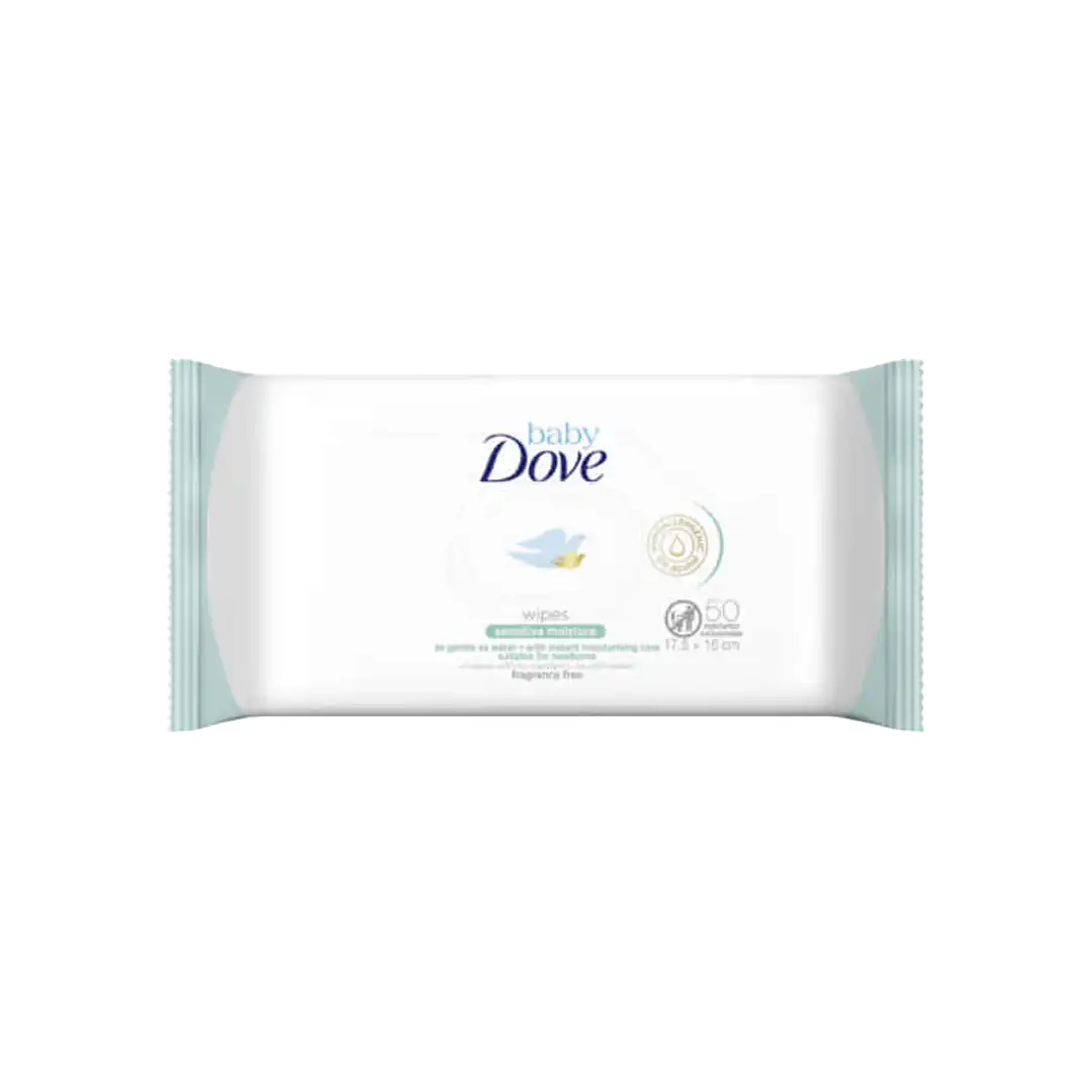 Dove Baby Wipes Sensitive Moisture, 50's