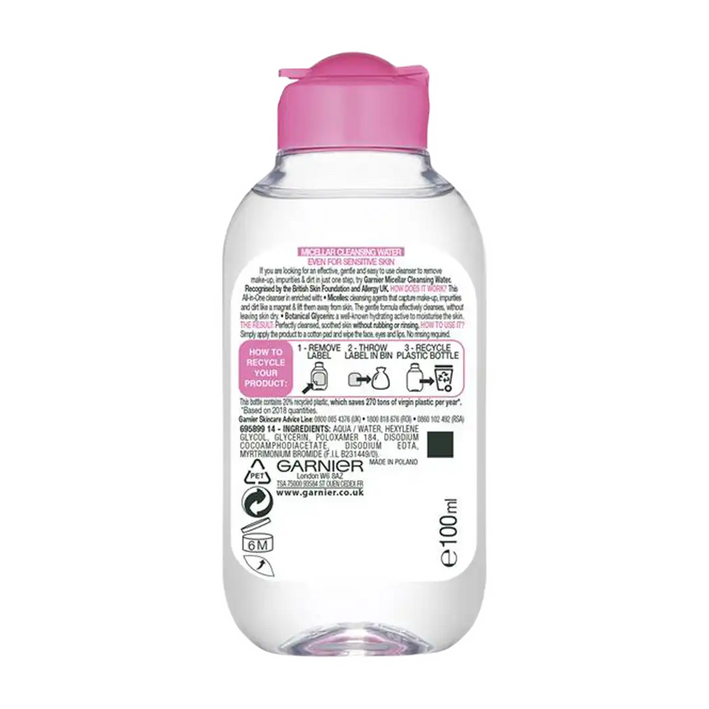 Garnier Sensitive Micellar Cleansing Water, 100ml