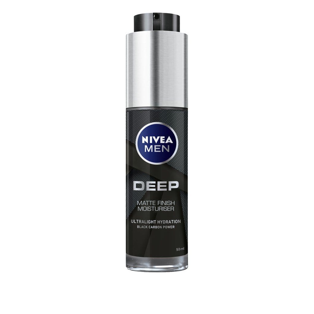 Nivea Men Deep Matte Finish Moisturiser Black Charcoal, 50ml