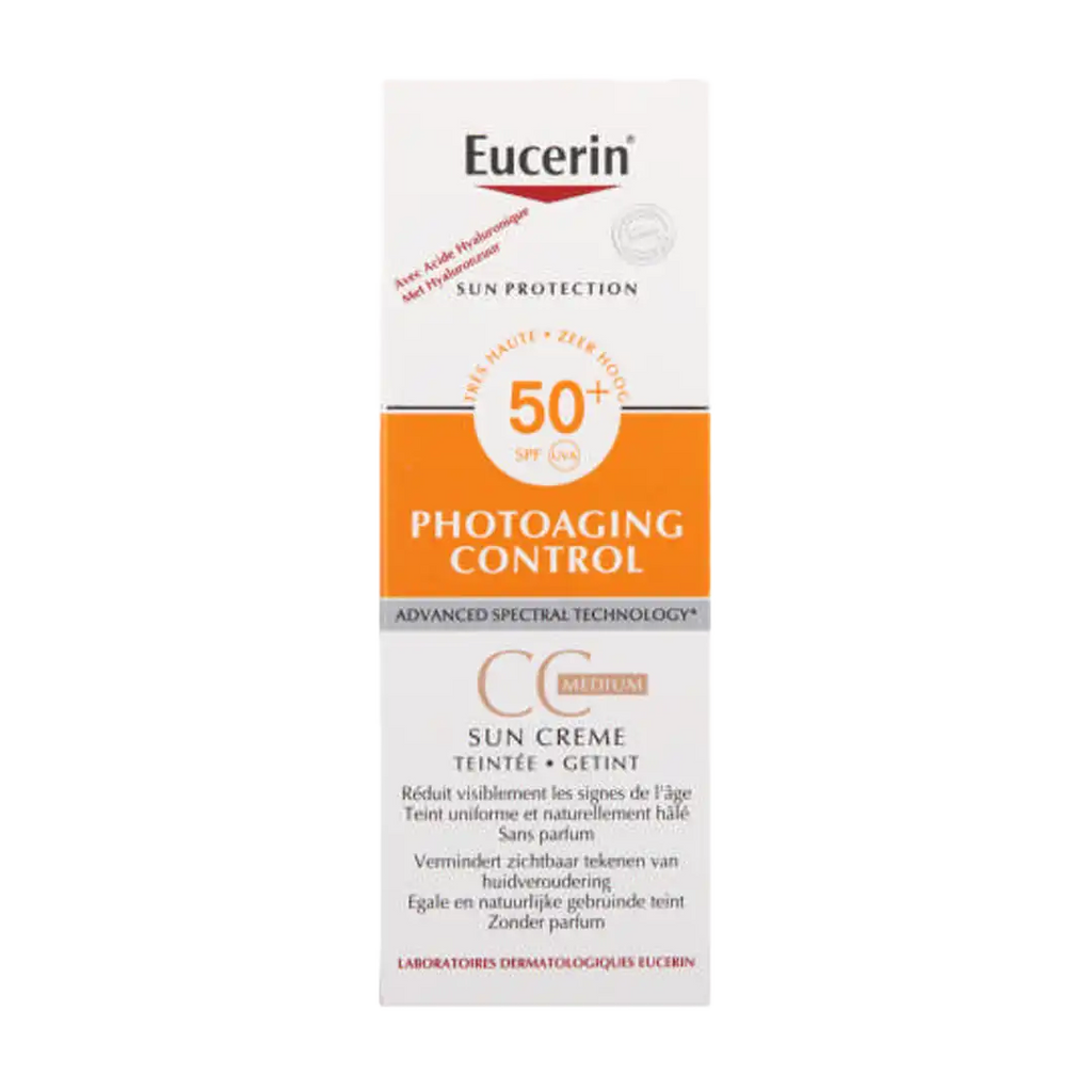 Eucerin Sun Tinted Creme SPF50 Medium Complexion, 50ml