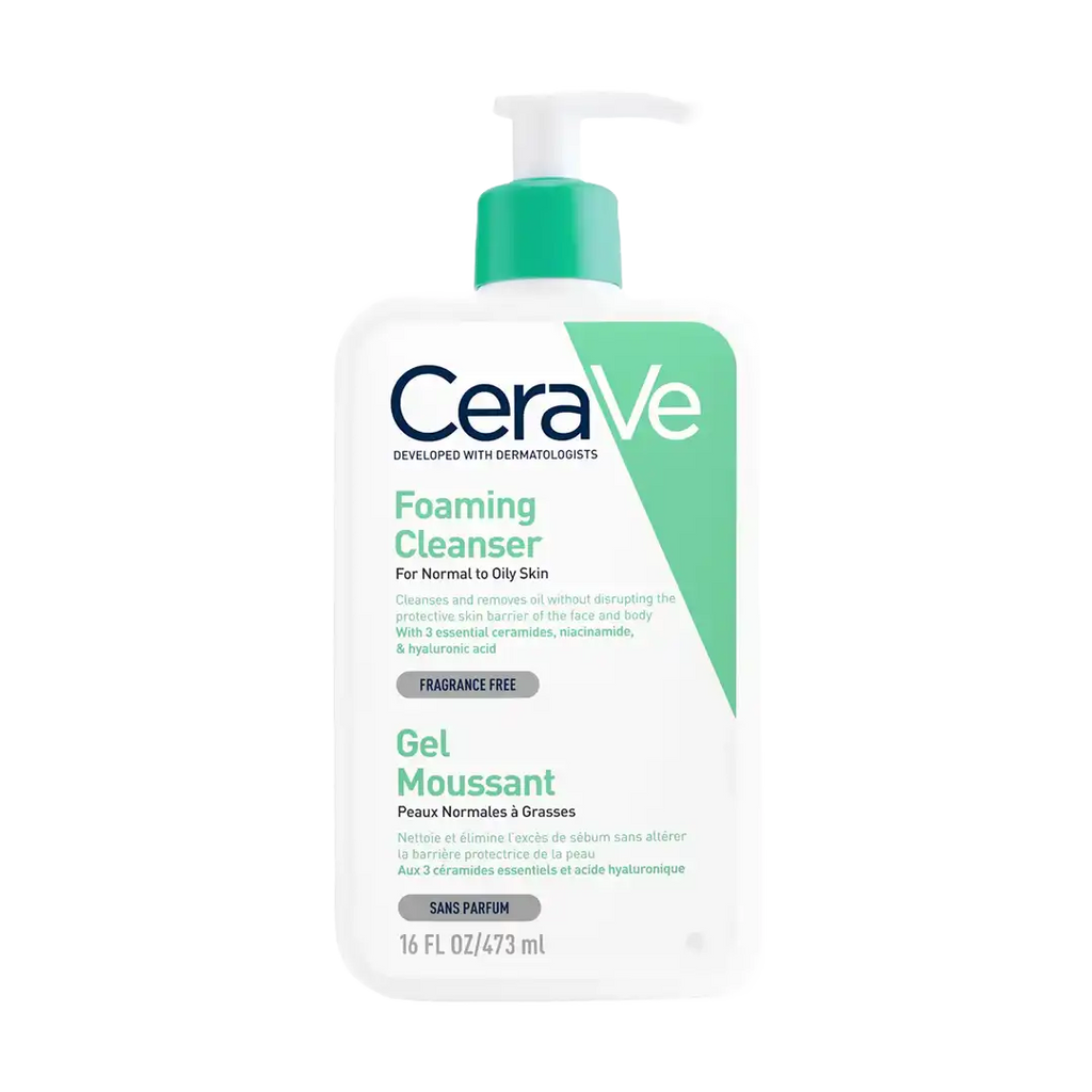 CeraVe Foaming Gel Facial Cleanser For Normal To Oily Skin, 473ml