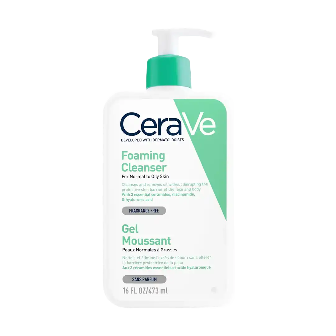CeraVe Foaming Gel Facial Cleanser For Normal To Oily Skin, 473ml