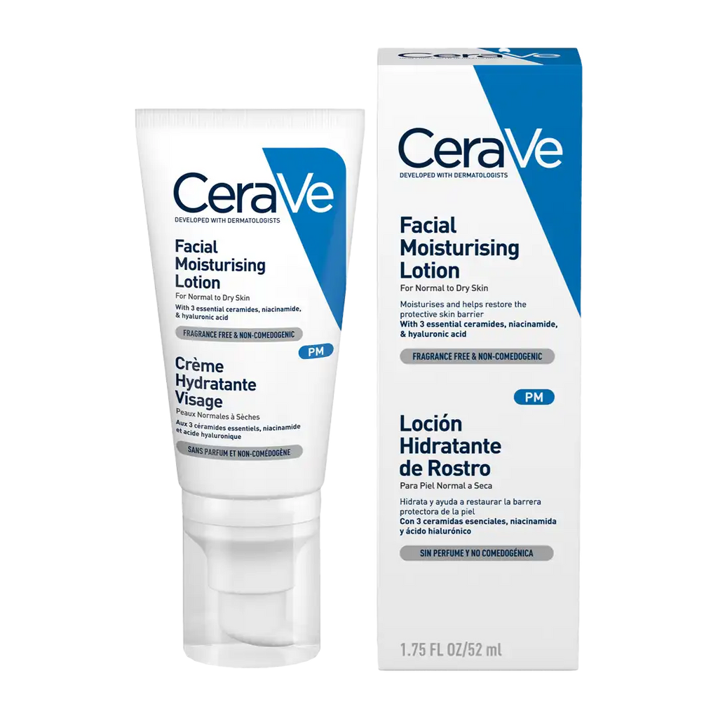 CeraVe Facial Moisturising Lotion For Normal to Dry Skin, 52ml