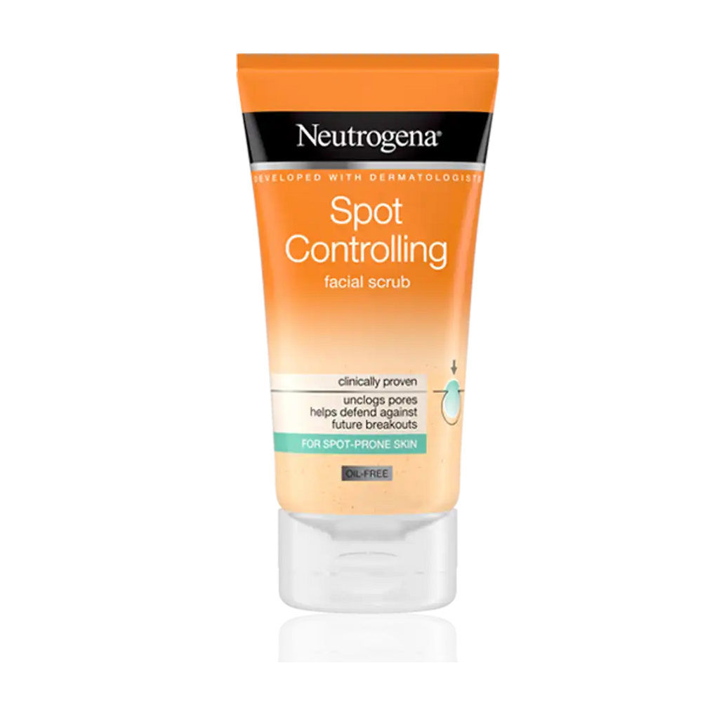 Neutrogena Spot Controlling Oil-Free Facial Scrub, 150ml