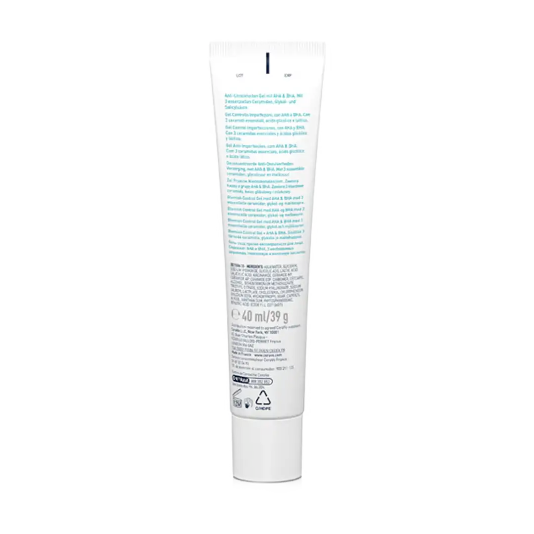 CeraVe Blemish Control Acne Gel with AHA and BHA, 40ml
