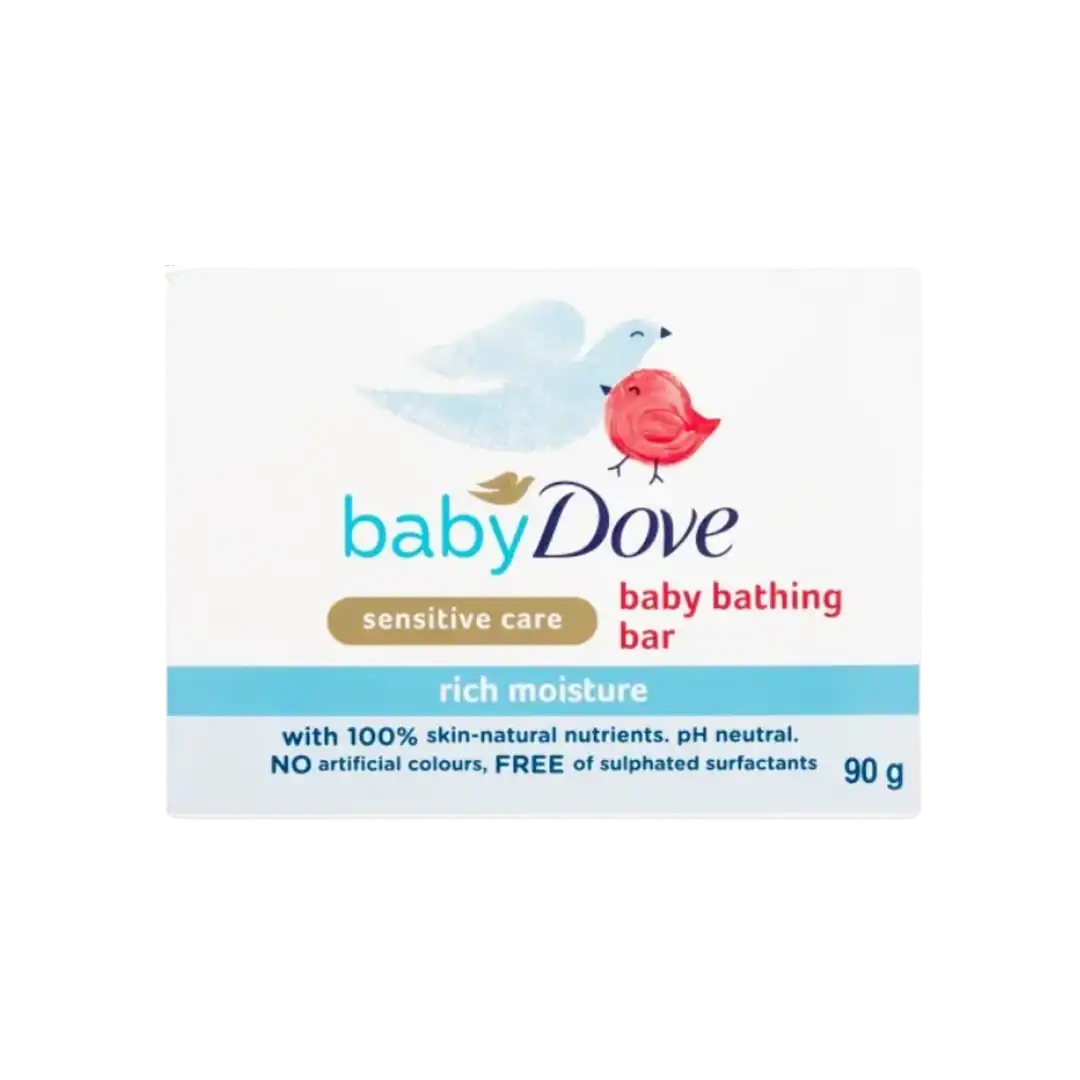Baby Dove Sensitive Rich Moisture Soap Bar, 90g