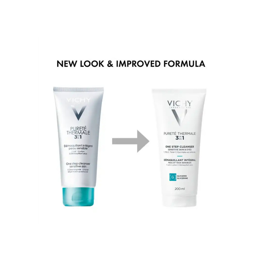 Vichy Purete Thermale 3-in-1 One Step Cleanser, 200ml