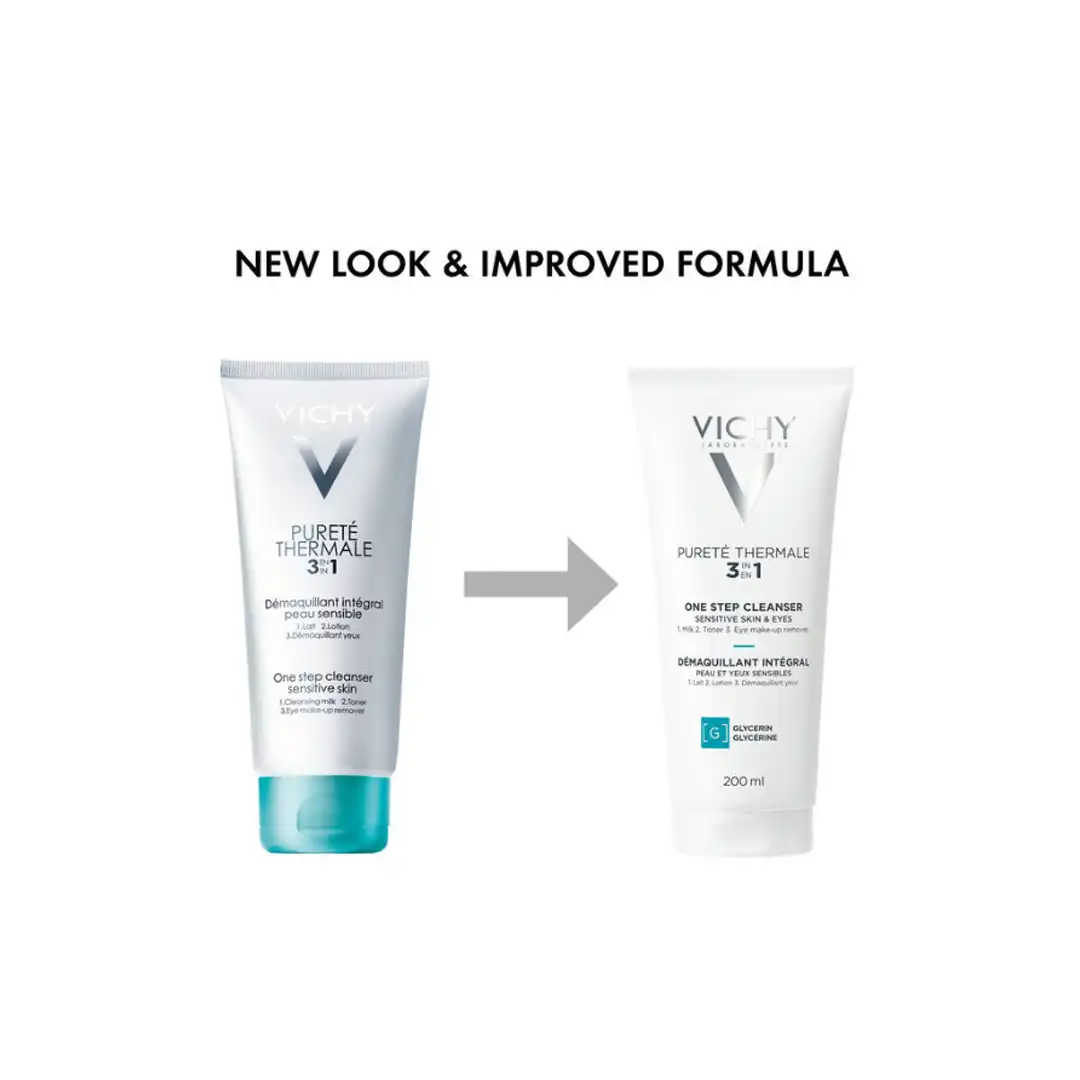Vichy Purete Thermale 3-in-1 One Step Cleanser, 200ml