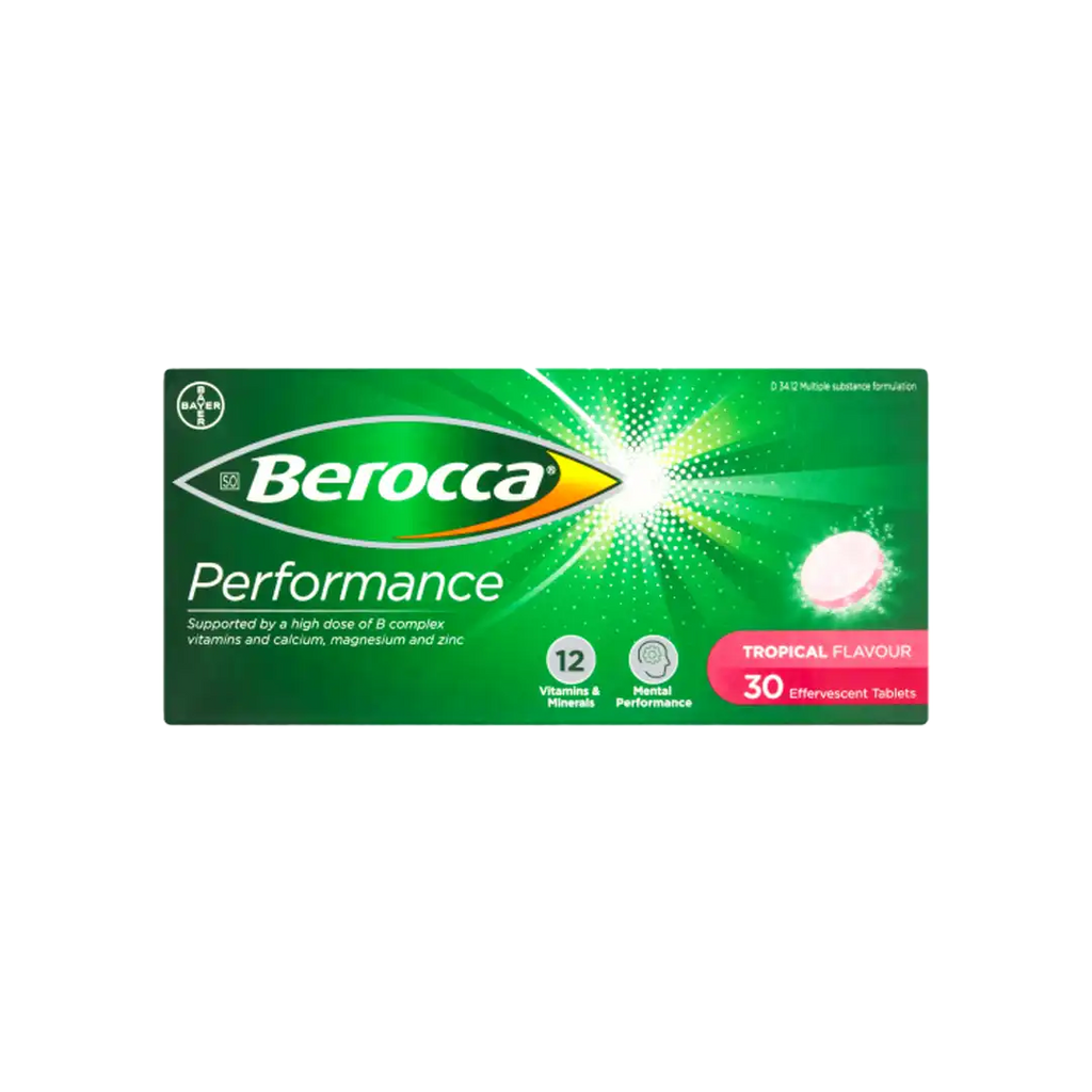 Berocca Performance Effervescent Tablets 30's, Assorted