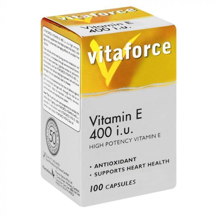 Vitaforce E-400Iu Caps, 100's