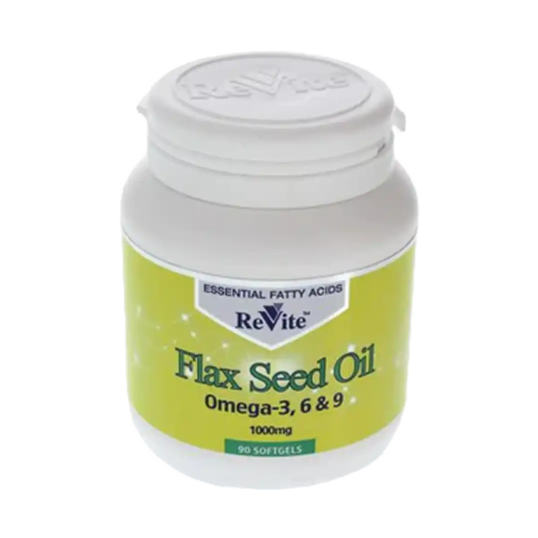Revite Flax Seed oil 1000Mg, 90's