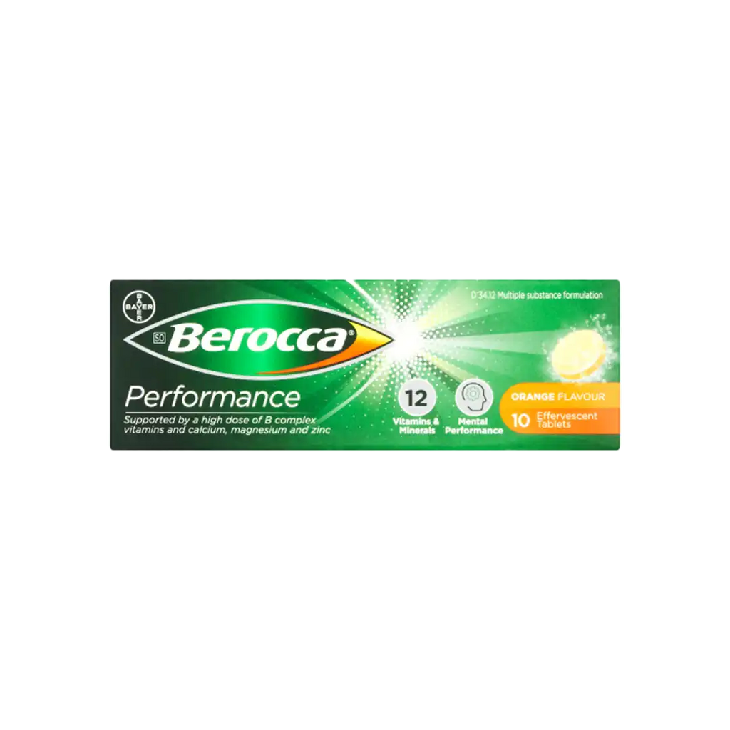 Berocca Performance Orange Effervescent Tablets, 10's