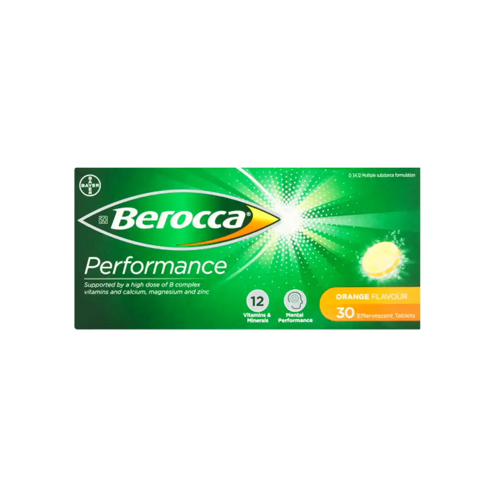Berocca Performance Effervescent Tablets 30's, Assorted
