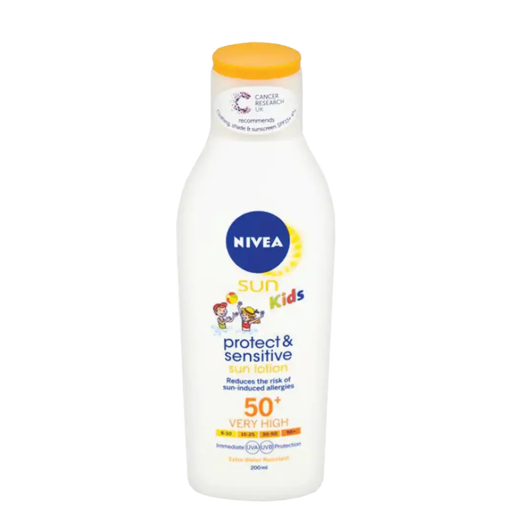 Nivea Sun Kids Protect and Sensitive Sun Lotion SPF50+, 200ml