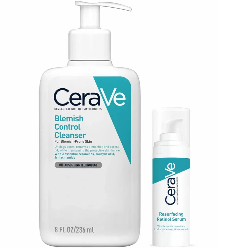 CeraVe Cleanse and Smooth Duo for Blemish-Prone Skin