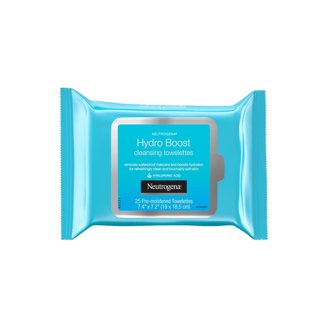 Neutrogena Hydro Boost Cleanser Facial Wipes, 25's