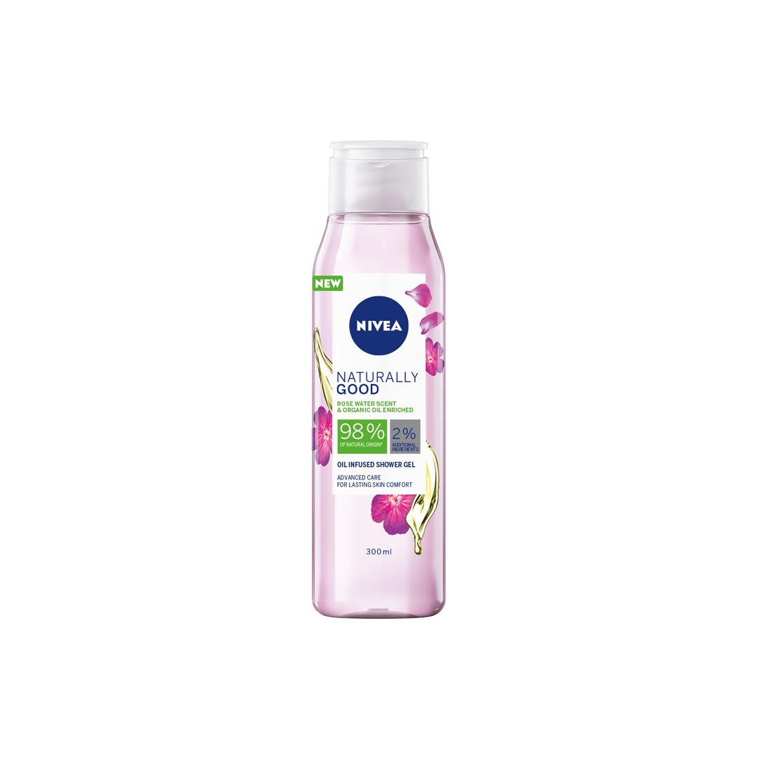 Nivea Naturally Good Shower Gel Assorted, 300ml