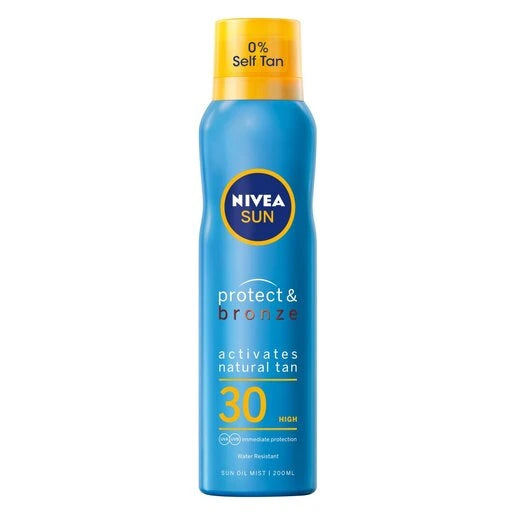 Nivea Sun Protect and Bronze Oil Spray SPF30, 200ml