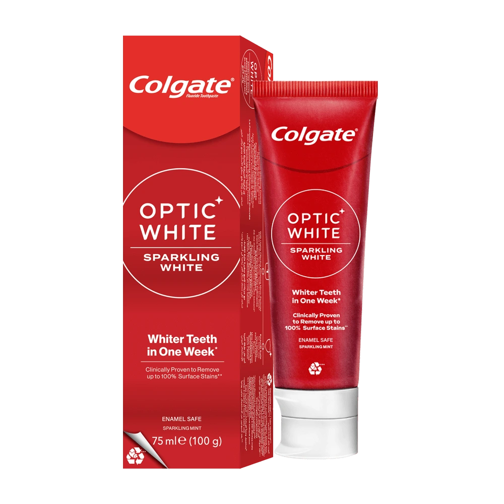 Colgate Optic White Toothpaste 75ml, Assorted